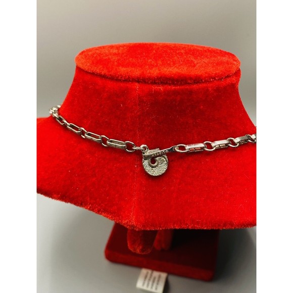 Lisner Vintage Botanical Leaves Choker Necklace Silver-Tone 16" - Picture 3 of 6